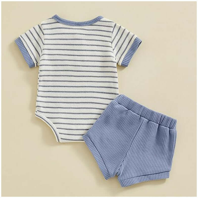 IZEL HAUL Baby Boy Summer Romper & Shorts Set Cotton Blend