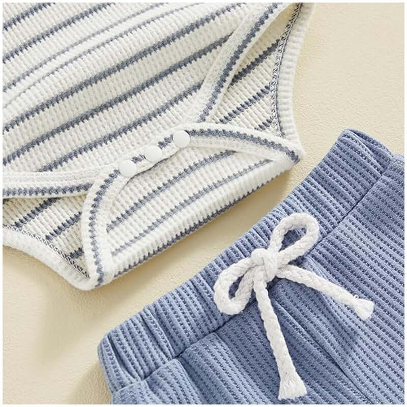 IZEL HAUL Baby Boy Summer Romper & Shorts Set Cotton Blend